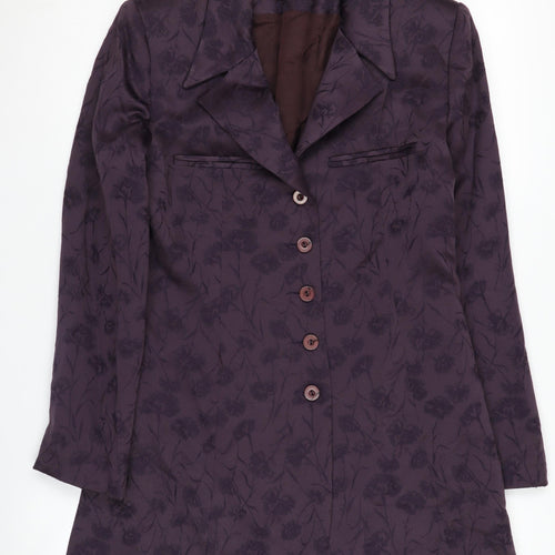 Cinoche Women's Purple Floral Blazer, Size 6