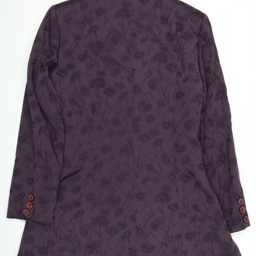 Cinoche Women's Purple Floral Blazer, Size 6