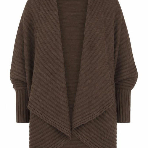 Nina Leonard Women's Brown Cardigan M Knit Jumper