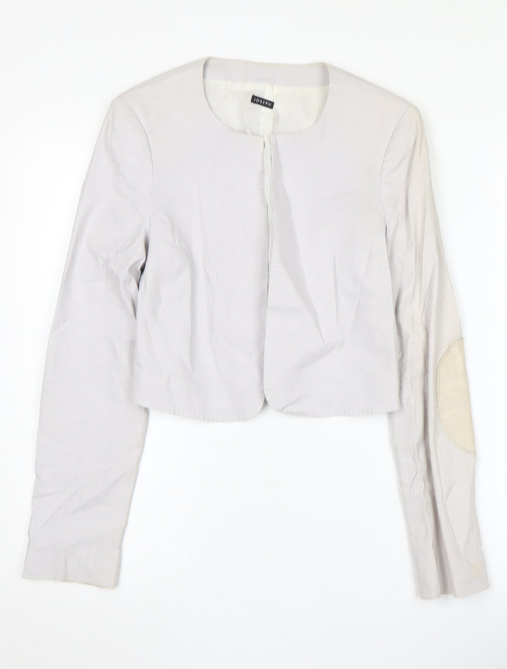 Joseph Women's White Lightweight Cropped Blazer