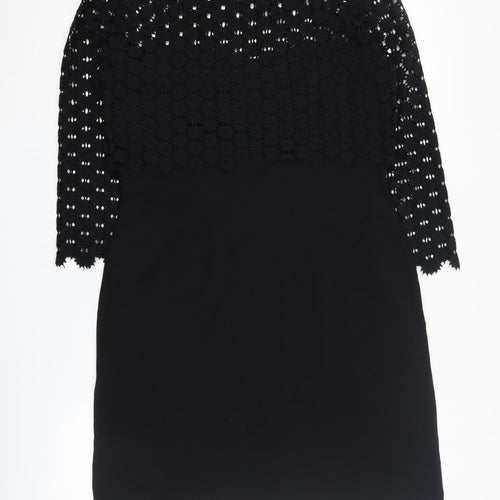 Great Plains Women's Medium Black Crochet Dress