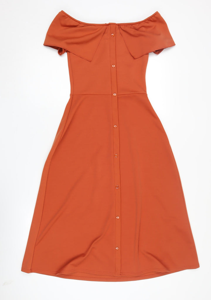 Boohoo Women’s A-Line Off the Shoulder Dress - Size 8