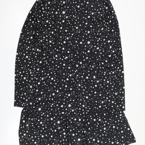 Warehouse Women's Black Star Long Sleeve Dress Size 12