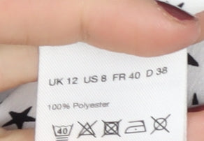 Warehouse Women's Black Star Long Sleeve Dress Size 12