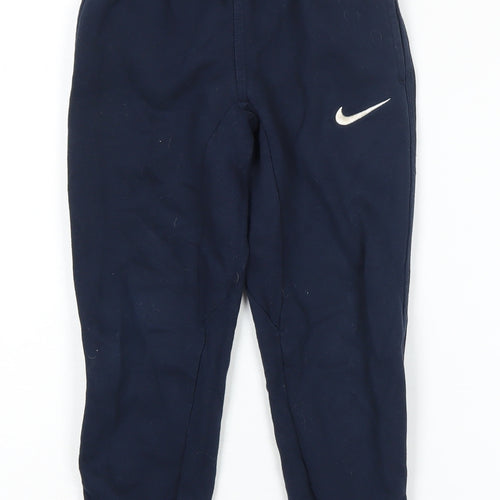 Nike Boys Blue Jogger Trousers, Size 5 Years, Cotton Blend