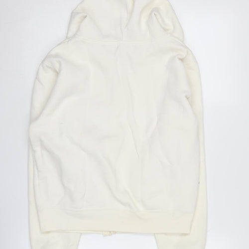 Fire Bird Women's Ivory Hoodie M Full Zip Hooded Casual