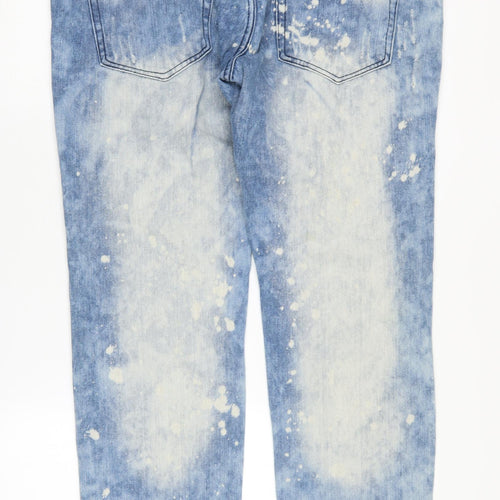 GS-115 Men's Blue Distressed Straight Jeans Size 36