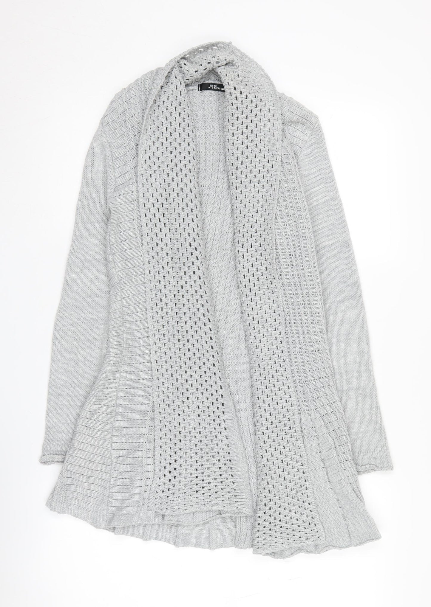 Jane Norman Women's Grey Cardigan Size 6 Knit