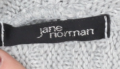 Jane Norman Women's Grey Cardigan Size 6 Knit
