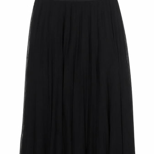 Bershka Women's Black Pleated Midi Skirt Size S