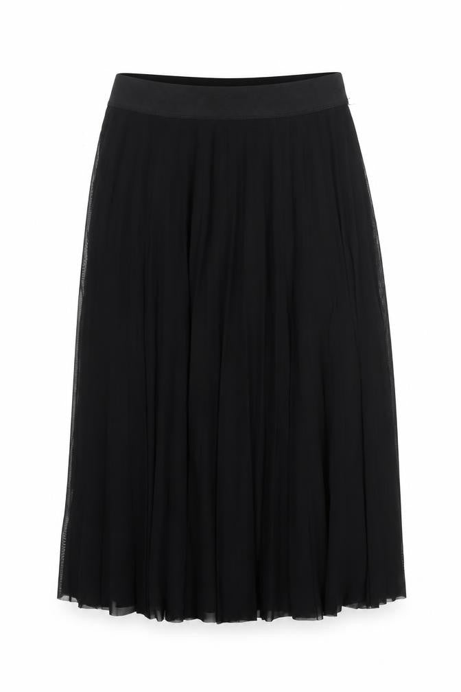 Bershka Women's Black Pleated Midi Skirt Size S
