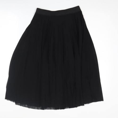 Bershka Women's Black Pleated Midi Skirt Size S