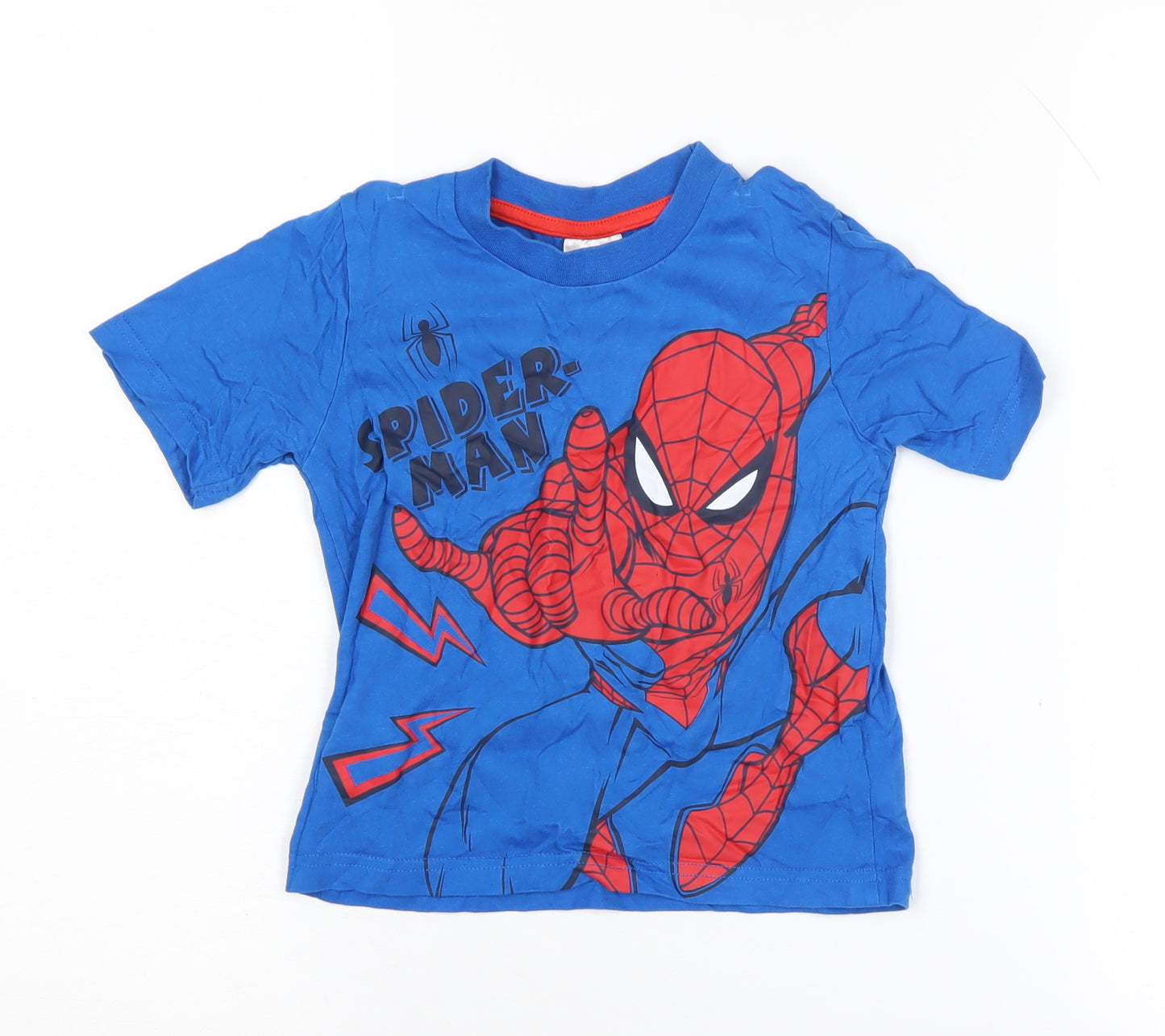 Marvel Spider-Man Boys Blue Graphic T-Shirt 3-4 Years