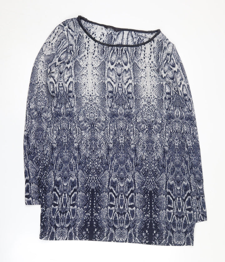 Marks and Spencer Women's Blue Pullover Jumper Size 14