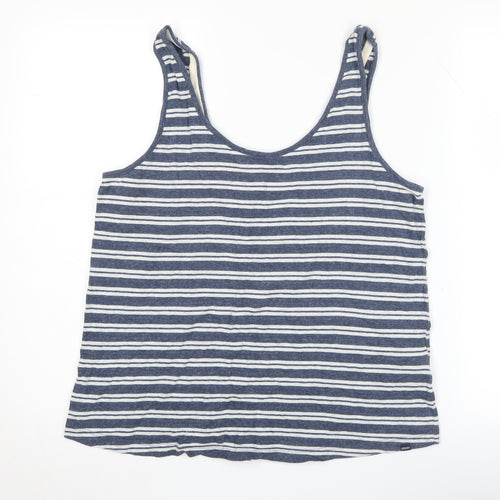 Superdry Women's Blue Striped Tank Top, Size 12, Summer Casual