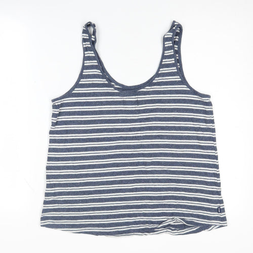 Superdry Women's Blue Striped Tank Top, Size 12, Summer Casual
