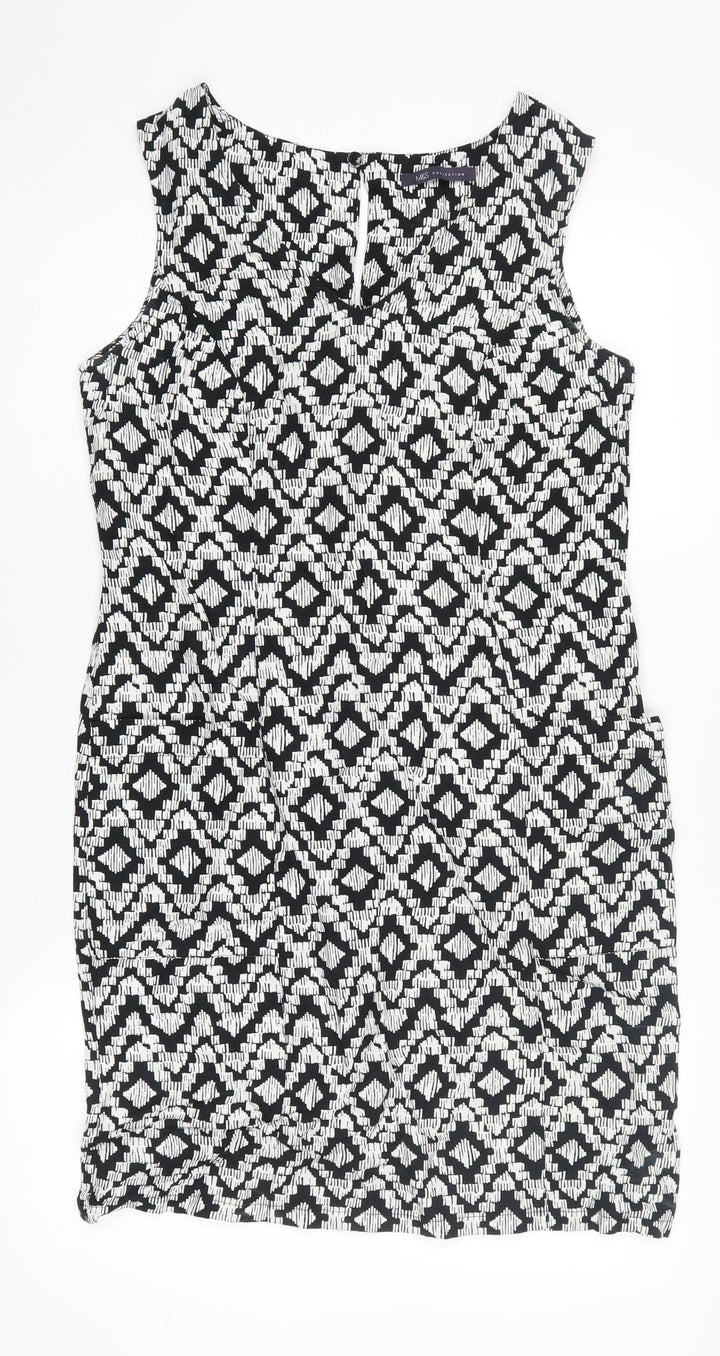 Marks and Spencer Women's Multicoloured Shift Dress Size 10