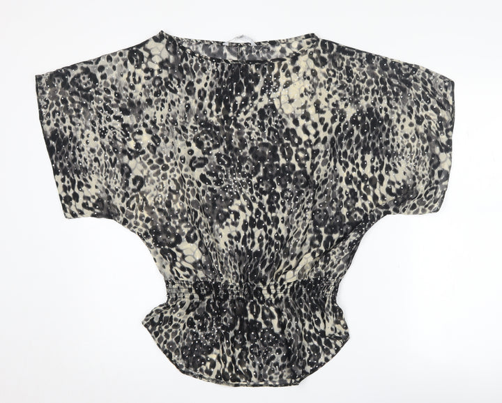 Red Herring Women's Multicoloured Animal Print Blouse Size 10