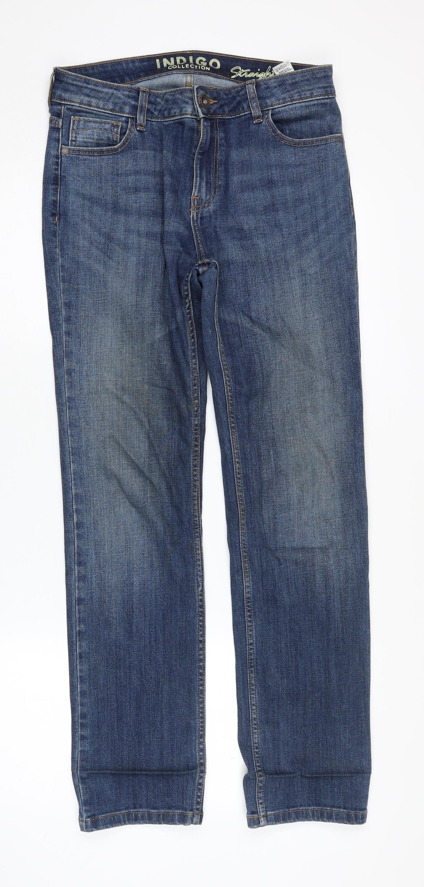 Marks and Spencer Women's Blue Straight Jeans Size 10