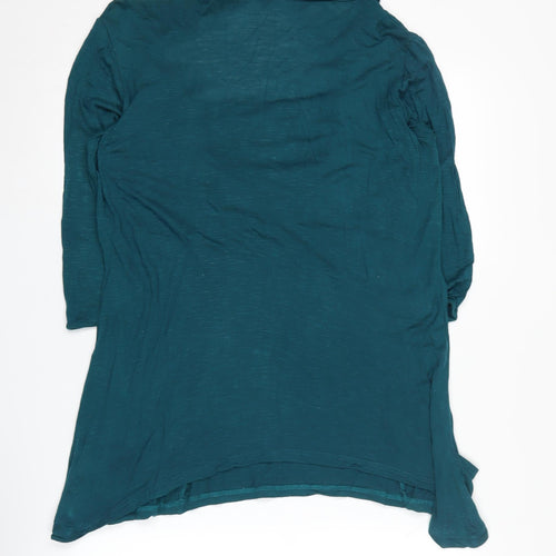 Epilogue Women's Green Cowl Neck Jumper Size 16