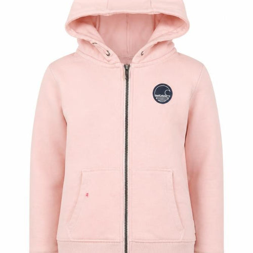SoulCal & Co Girls Pink Hoodie, 7-8 Years, Full Zip, Cotton Blend