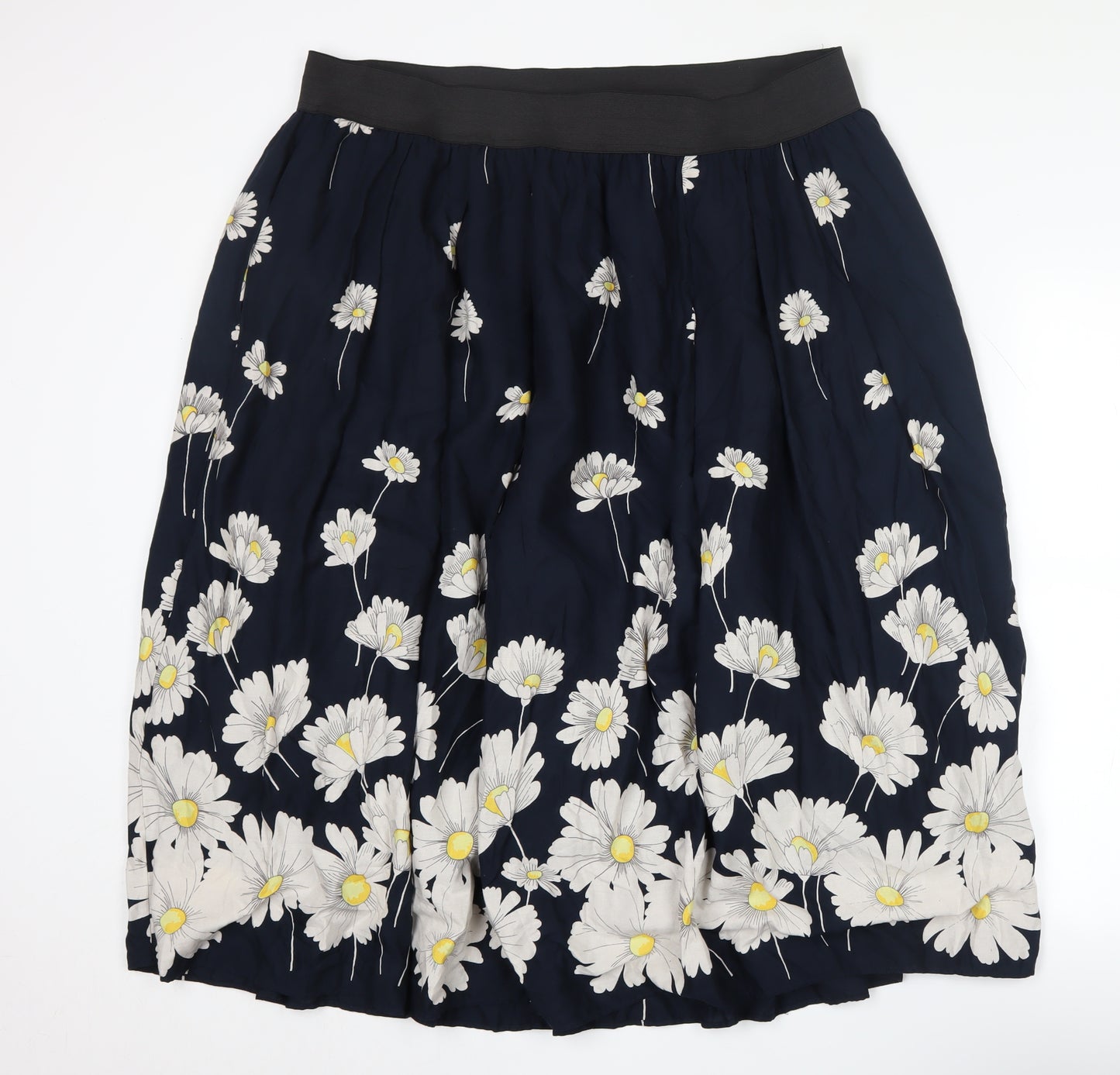 Scarlett & Jo Women's Plus Blue Floral Pleated Skirt