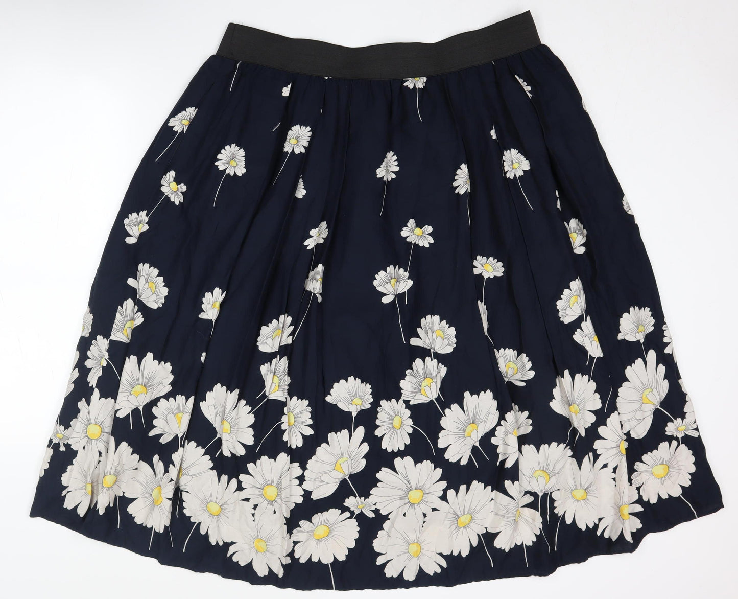 Scarlett & Jo Women's Plus Blue Floral Pleated Skirt
