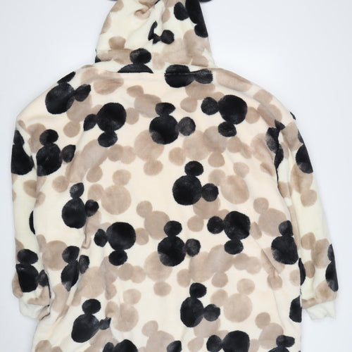 Disney Women's Beige Mickey Mouse Fleece Robe M/L