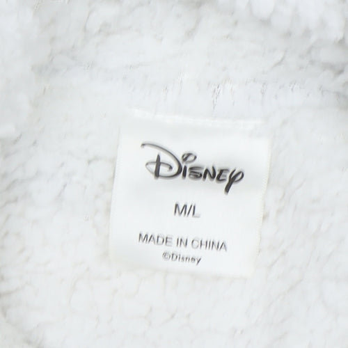 Disney Women's Beige Mickey Mouse Fleece Robe M/L
