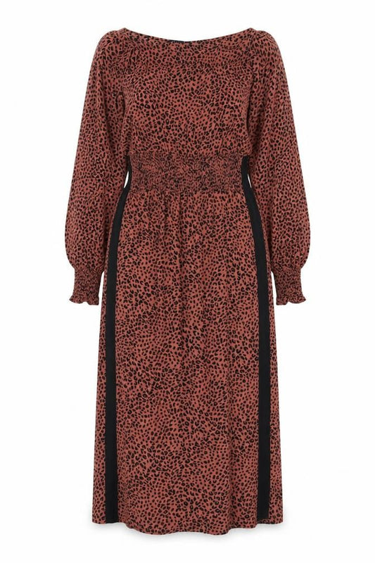 Front view of Marks & Spencer Women's Multicoloured Animal Print Dress