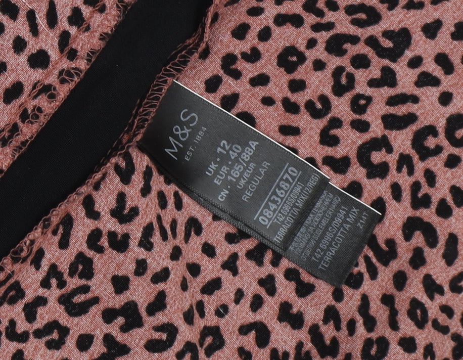 Marks and Spencer Women's Multicoloured Animal Print Dress
