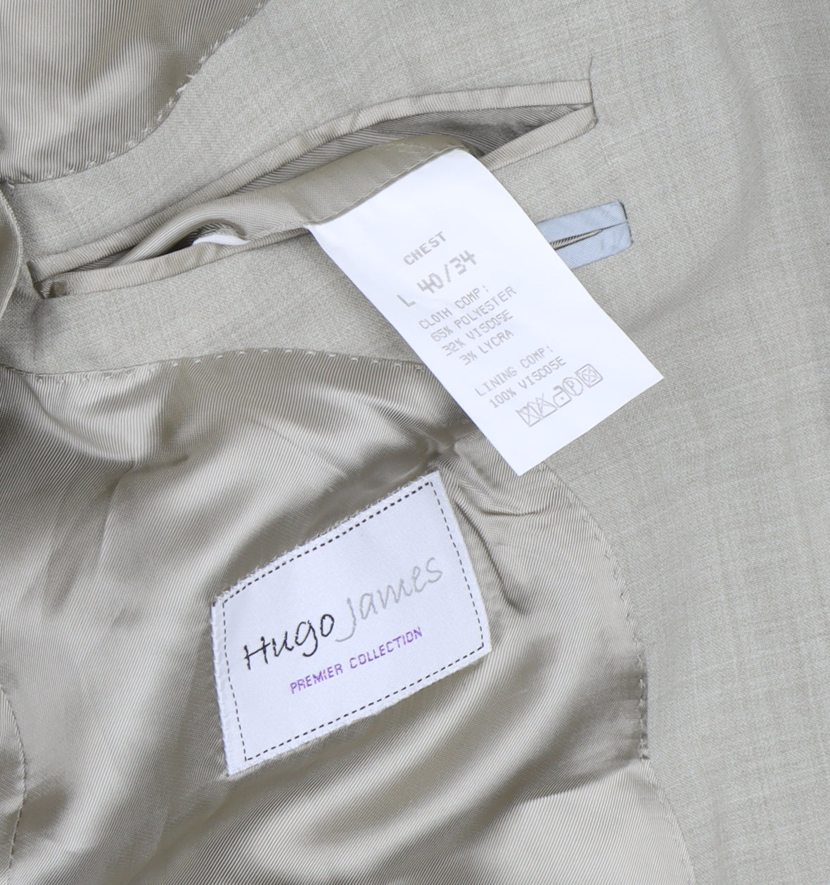 Hugo James Men's Beige Classic Blazer Size 40L