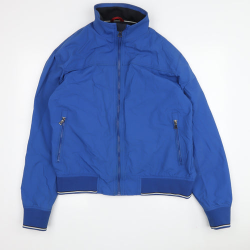 Marks and Spencer Men's Blue Bomber Jacket M Casual