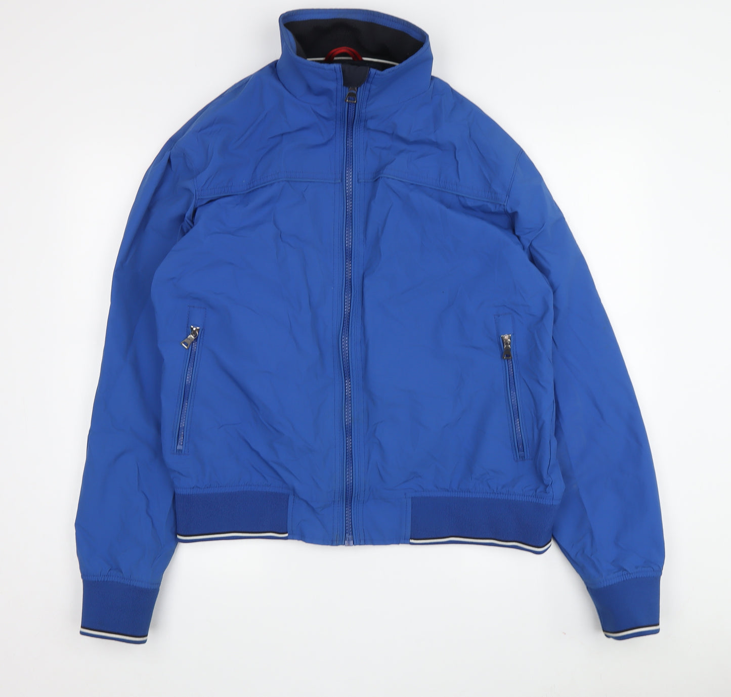 Marks and Spencer Men's Blue Bomber Jacket M Casual