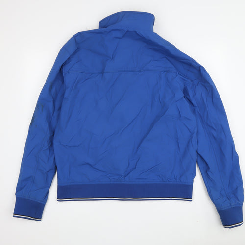 Marks and Spencer Men's Blue Bomber Jacket M Casual