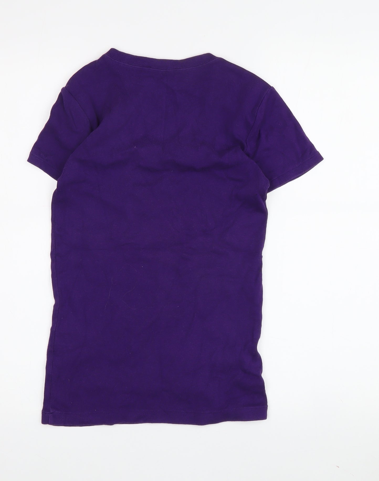 Ralph Lauren Women's Purple V-Neck T-Shirt - Size S