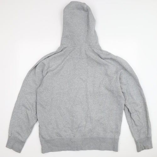 Nike Men's Grey Full Zip Hoodie, Size L