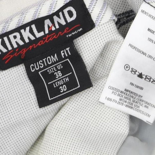 Kirkland Signature Men's Blue Dress Pants 38R