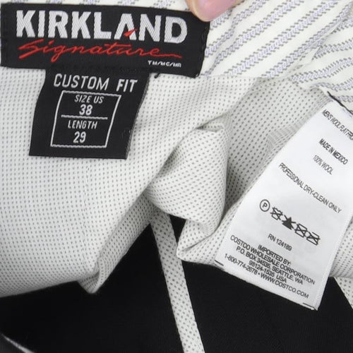 Kirkland Signature Men's Black Dress Pants Size 38