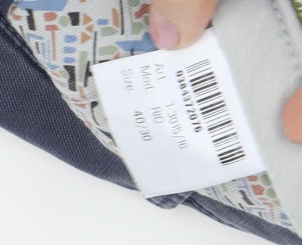 Meyer Men's Blue Chino Trousers Size 40 Regular