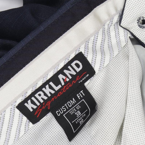 Kirkland Blue Men's Dress Pants 38 Classic Fit New