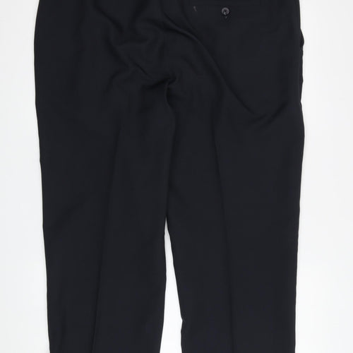 Farah Men's Black Dress Pants - Size 38 Classic Fit