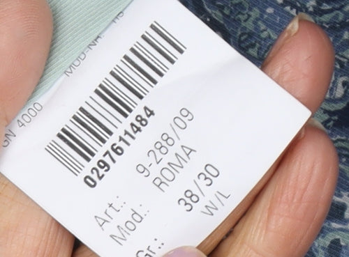 Meyer Men's Black Regular Fit Trousers with Zip Closure