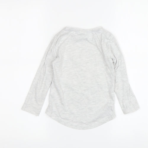 Disney Girls Grey Mickey Mouse Long Sleeve T-Shirt 3-4 Years