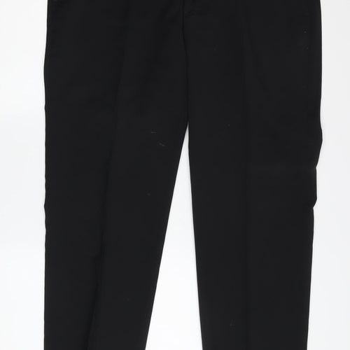 Kirkland Signature Men's Black Dress Pants, 28W 30L, Wool