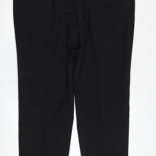 Kirkland Signature Men's Black Dress Pants, 28W 30L, Wool
