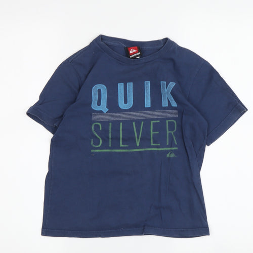 Quiksilver Boys Blue Medium Graphic T-Shirt