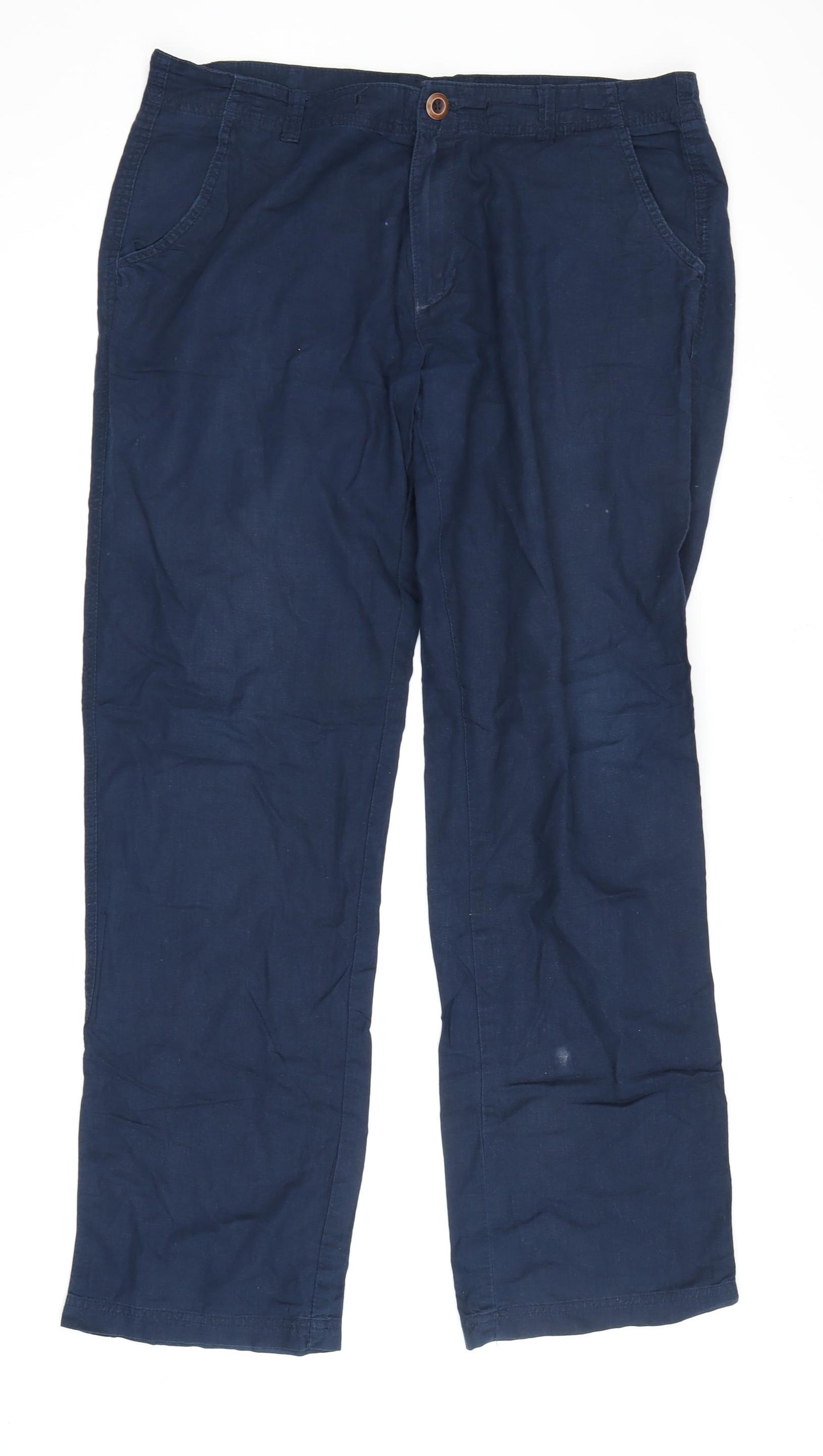 Livergy Men's Blue Chino Trousers - Size L
