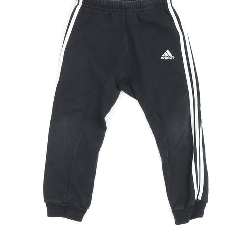 Adidas Boys Black Jogger Trousers 4 Years - Sporty & Comfy