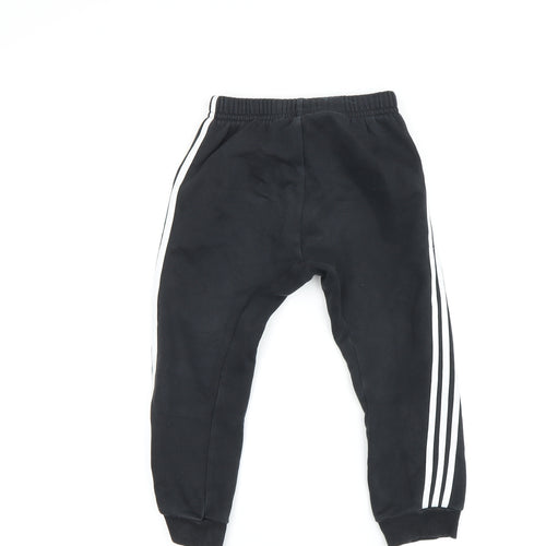 Adidas Boys Black Jogger Trousers 4 Years - Sporty & Comfy